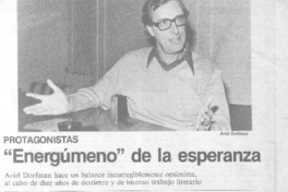 "Energúmeno" de la esperanza