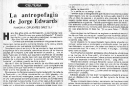 La antropofagia de Jorge Edwards