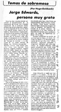 Jorge Edwards, persona muy grata