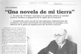"Una novela de mi tierra"