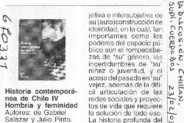 Historia contemporánea de Chile IV.