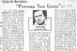 "Persona non grata"