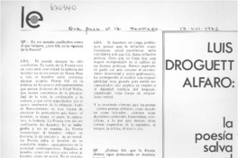 La poesía salva al hombre de su condición masiva