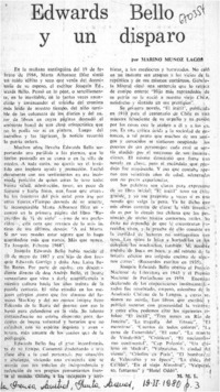 Edwards Bello y un disparo