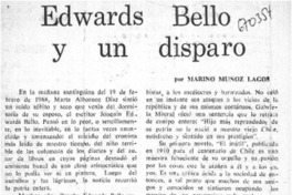 Edwards Bello y un disparo