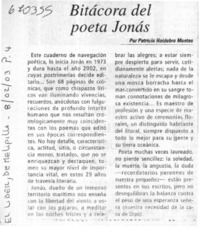 Bitácora del poeta Jonás