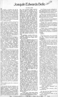 Joaquín Edwards Bello