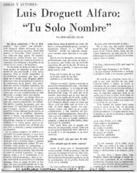 "Tu solo nombre"