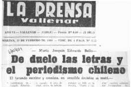 De duelo las letras y el periodismo chileno.