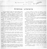 Crónica literaria