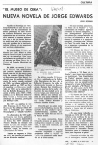 Nueva novela de Jorge Edwards [entrevista]