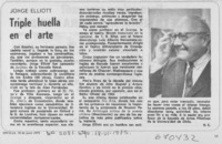 Triple huella en el arte