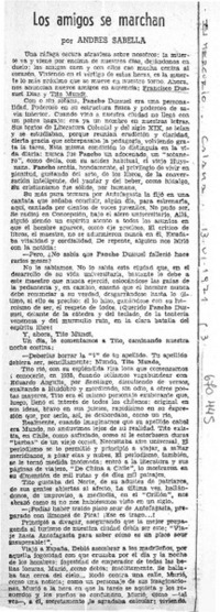 Los amigos se marchan