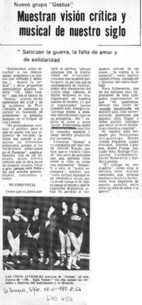 Muestran visión crítica y musical de nuestro siglo.