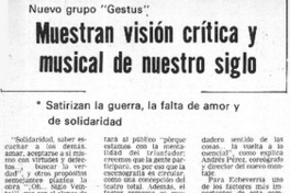 Muestran visión crítica y musical de nuestro siglo.