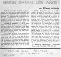 Según pasan los años