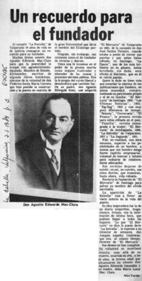 Un recuerdo para el fundador