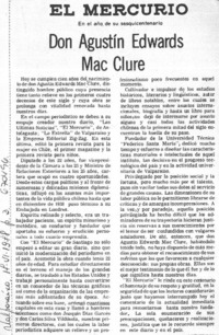 Don Agustín Edwards Mac Clure.