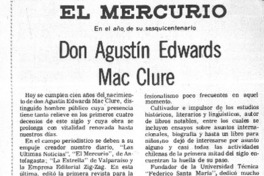 Don Agustín Edwards Mac Clure.
