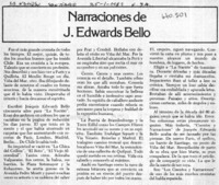 Narraciones de J. Edwards Bello.