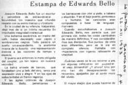 Estampa de Edwards Bello