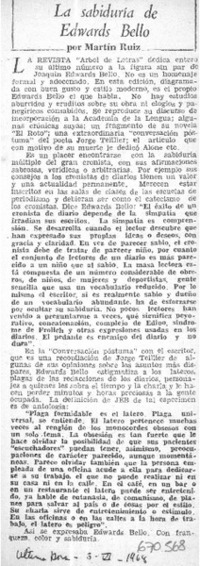 La sabiduría de Edwards Bello