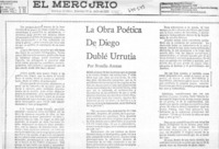 La obra poética de Diego Dublé Urrutia