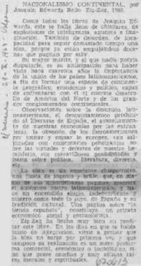 Nacionalismo continental.