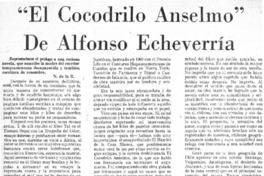 "El cocodrilo Anselmo" de Alfonso Echeverría
