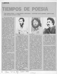 Tiempos de poesía.