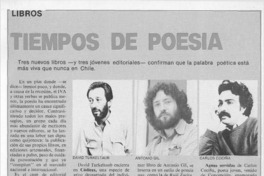 Tiempos de poesía.