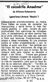 "El cocodrilo Anselmo"