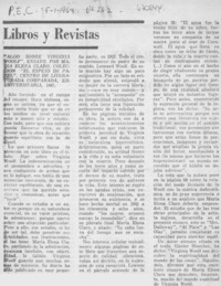 Algo sobre Virginia Woolf.