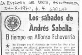 El tiempo en Alfonso Echeverría