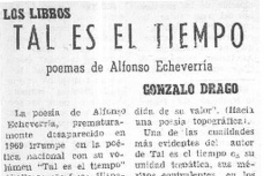 Tal es el tiempo
