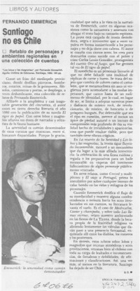 Santiago no es Chile