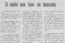 El Varón que tuvo un descuido.