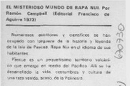 El misterioso mundo de Rapa Nui