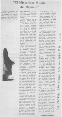 El misterioso mundo de Rapanui