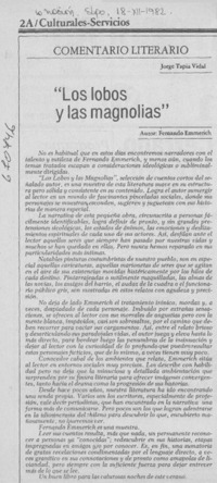 Los lobos y las magnolias"