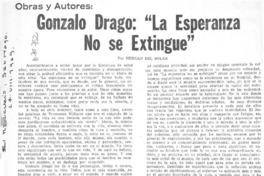 Gonzalo Drago: "La esperanza no se extingue"