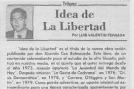 Idea de la libertad