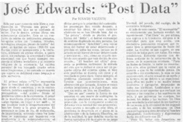 José Edwards, "Post data"