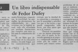 Educación sexual" un libro indispensable de Fedor Dufey