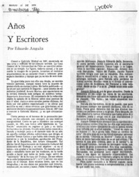 Años y escritores