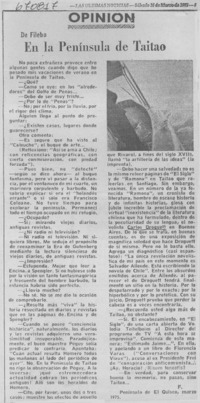 En la Península de Taitao