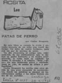 Patas de perro
