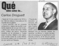 Qué debe saber de... Carlos Droguett