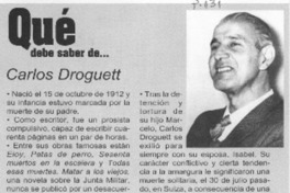 Qué debe saber de... Carlos Droguett