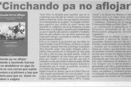 "Cinchando pa no aflojar".